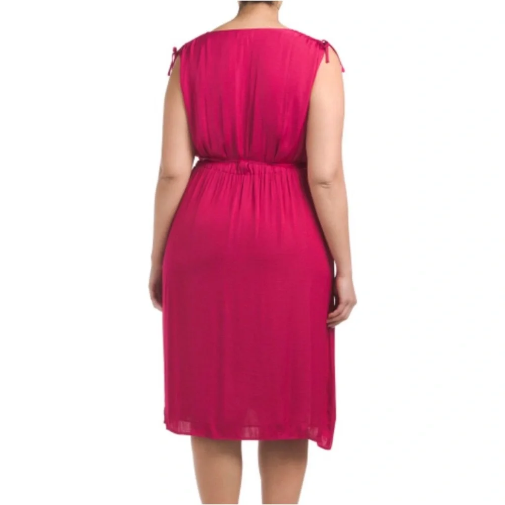 Vince Camuto Tie Shoulder Rum Dress - Picture 2 of 2
